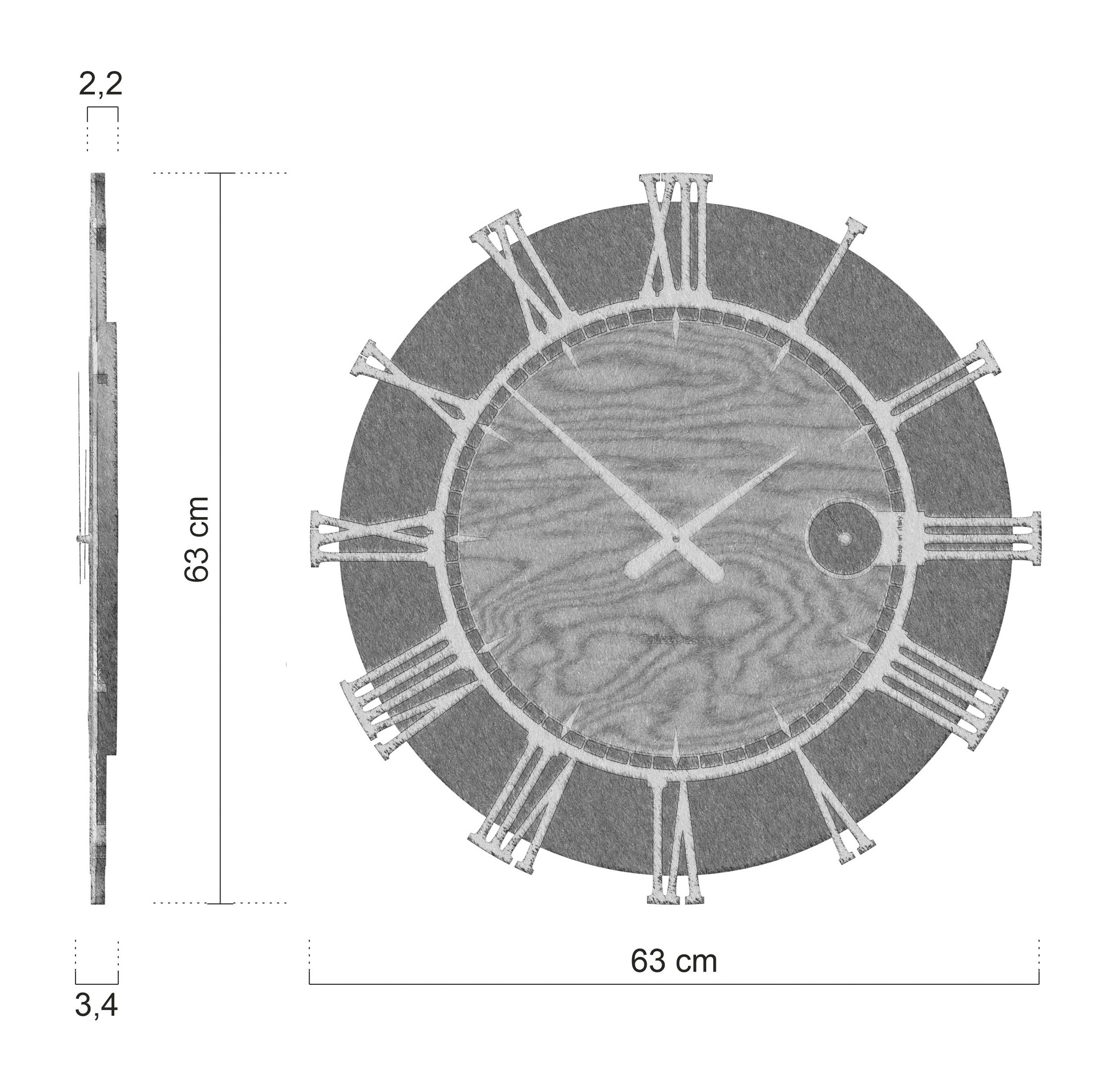Medidas Reloj De Pared Etia