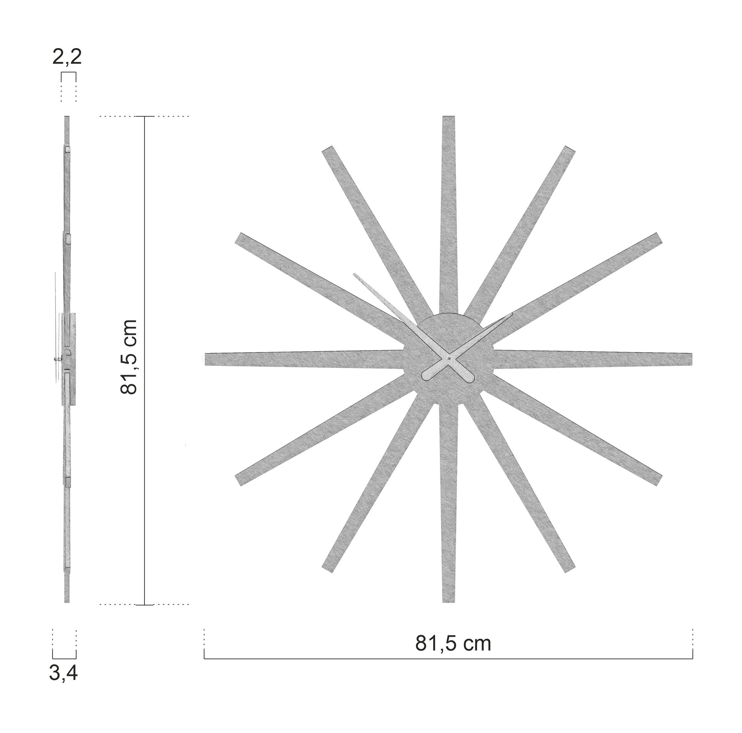 Medidas Reloj De Pared Frizz