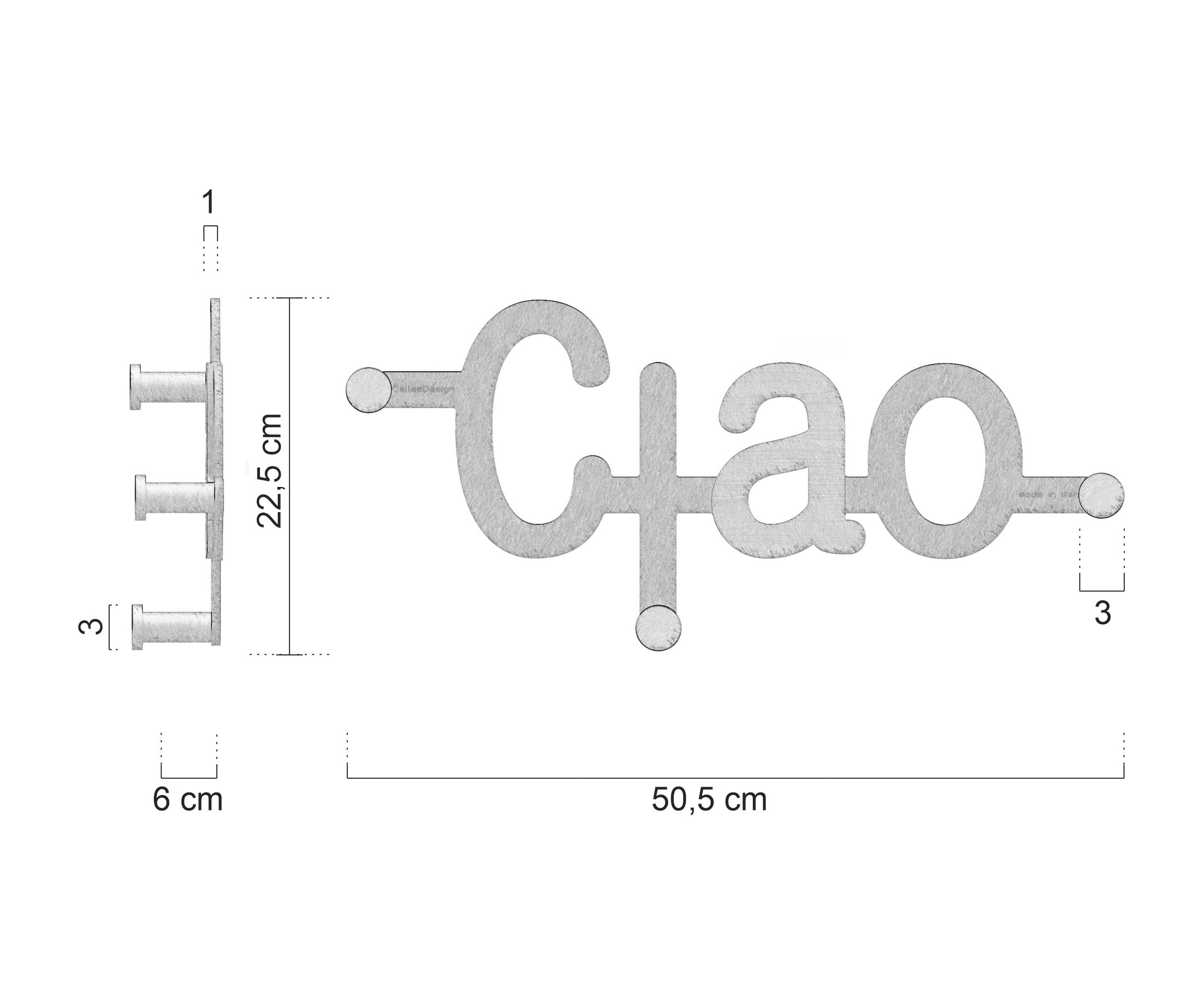 Medidas Perchero De Pared Ciao