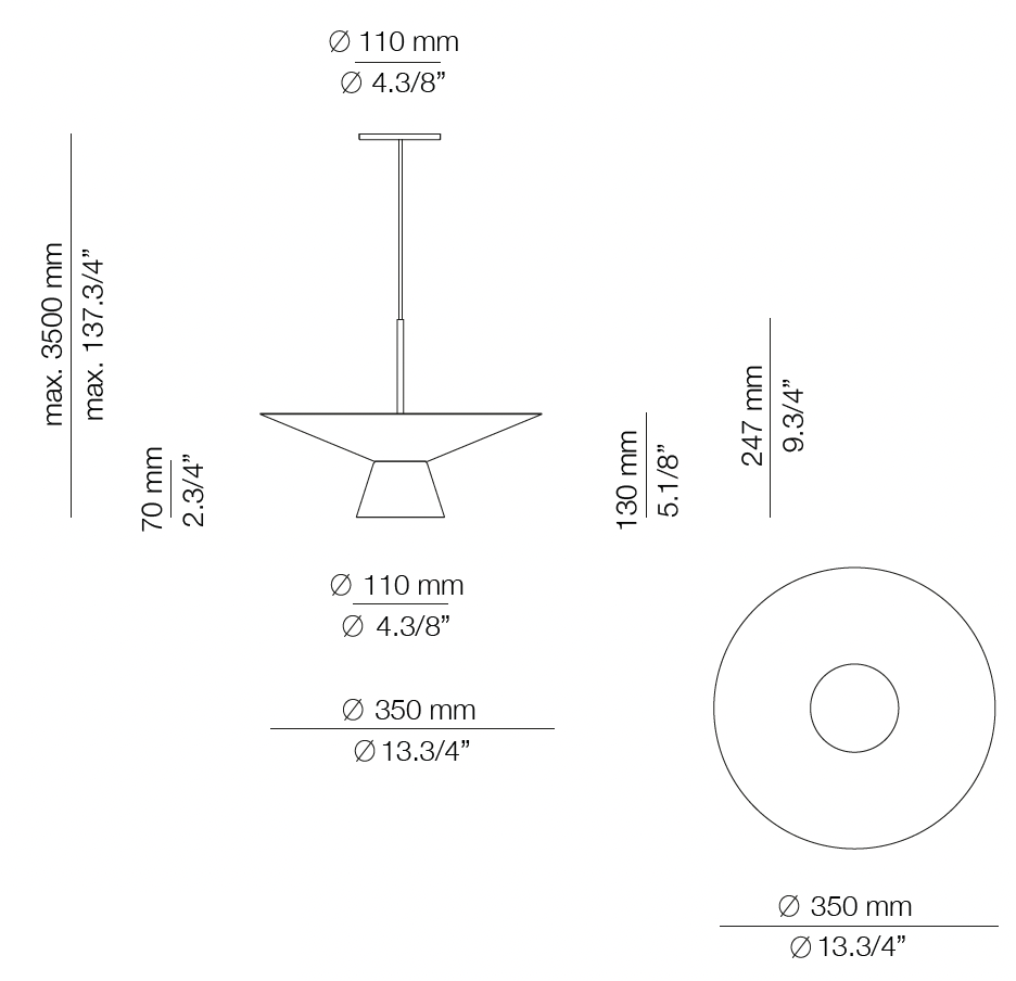 Diagrama de medidas Estiluz Belt BEL_4145RMG y BEL_4145SMG
