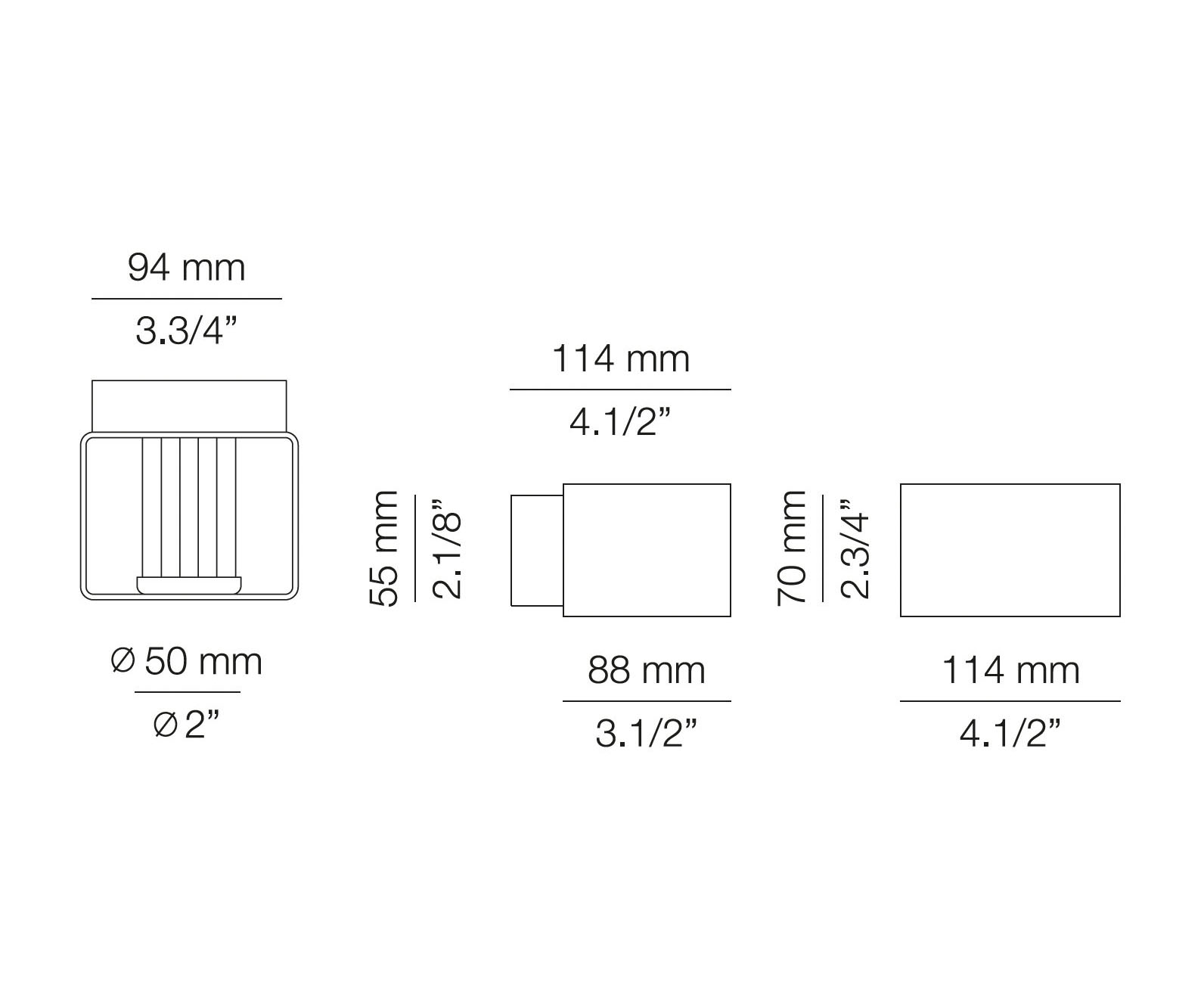 Medidas Frame modelo FRA_4050 de pared de Estiluz