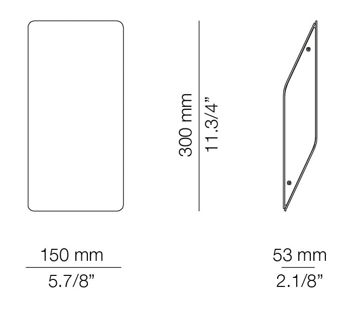 Medidas Shapes modelo SHA_4100 de pared de Estiluz