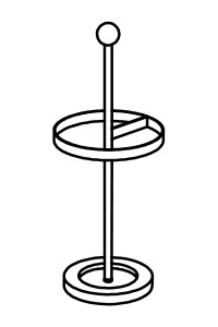 Diagrama del paragüero de aluminio 0341de SCHÖNBUCH